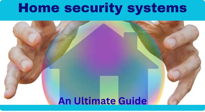 What is home security – a model house protected by two hands showing safety and protection.