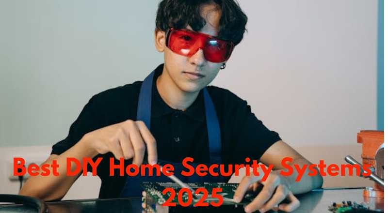 Man assembling a smart security device on a workbench for the Best DIY Home Security Systems 2025