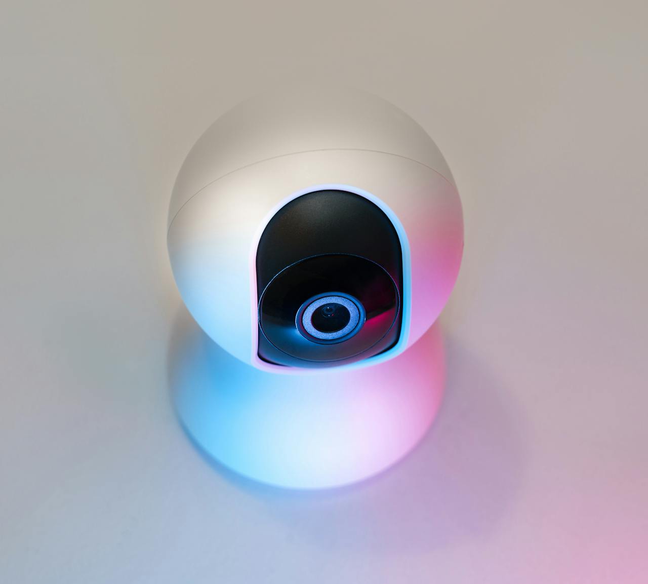 Best small indoor cameras placed on a table for smart home security in 2025
