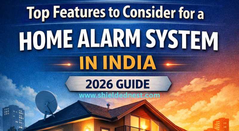 Smart home alarm system setup in India with security camera, sensors, and intrusion alert mobile notification (2026 guide)