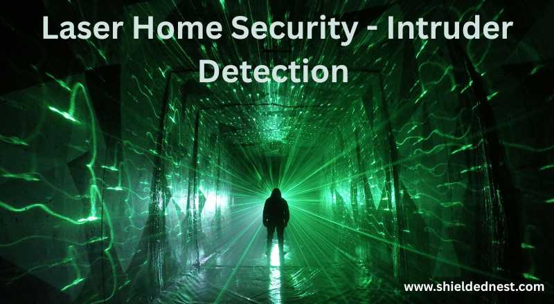 What Is a Laser Home Security System explained by a man standing before radiation of laser