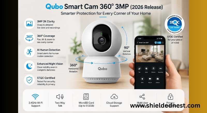 Qubo Smart Cam 360° 3MP (2026 Release) Review: Is This STQC - Certified Camera Worth Buying?